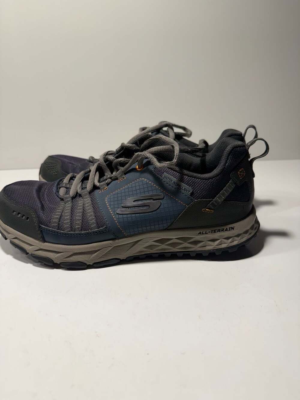 Skechers Escape Plan Water Repellent All-Terrain Trail Shoes Navy/Orange 51591W